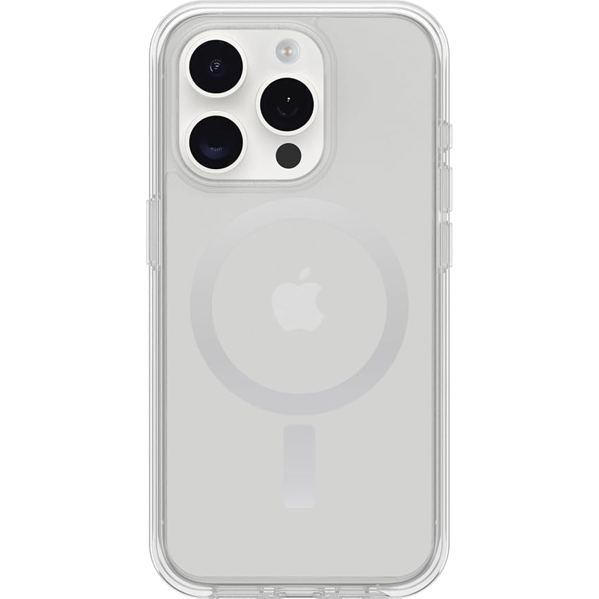 OtterBox Cover per iPhone 15 Pro Symmetry Clear per MagSafe OtterBox Cover per iPhone 15 Pro Symmetry Clear per MagSafe