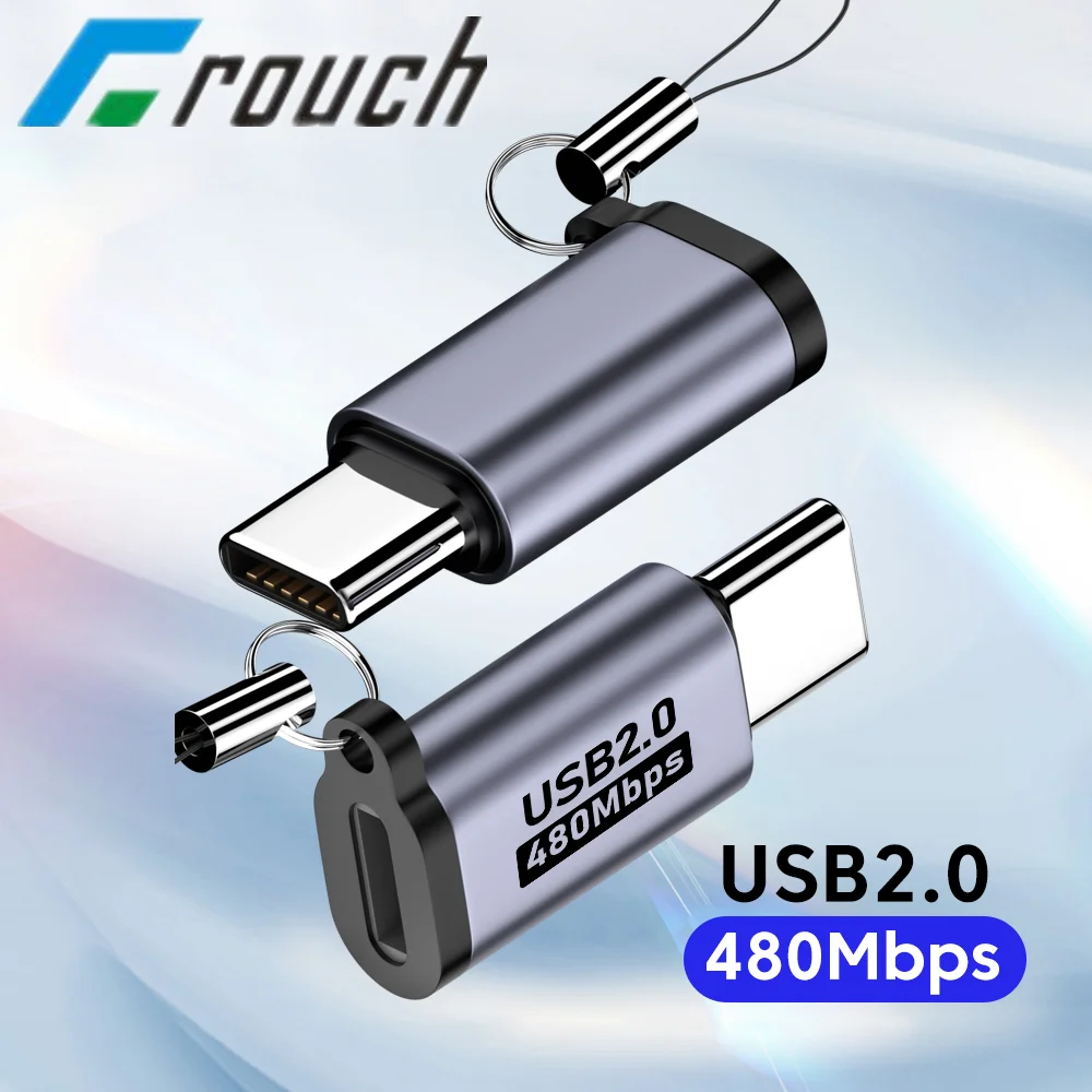 Adattatore da micro USB a tipo C Mini USB a USB C 480Mbps Connettore di ricarica dati