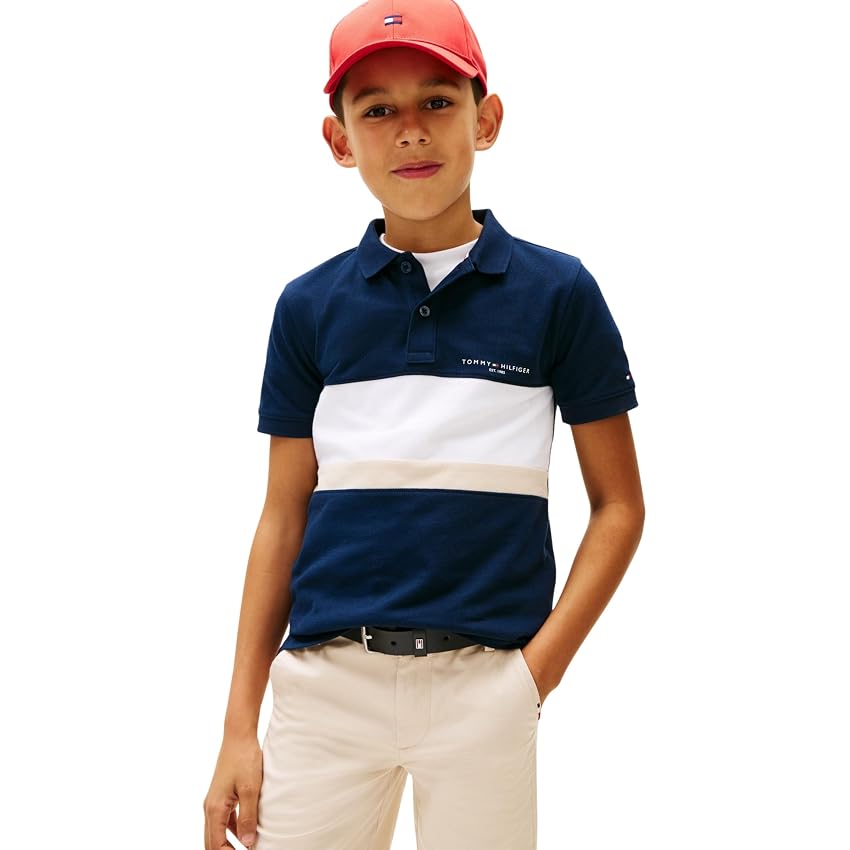 Tommy Hilfiger Polo Bimbo Art KB0KB10383 Tommy Hilfiger Polo Bimbo Art KB0KB10383