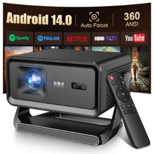 Proiettore XGODY Autofocus Android 14 4K 360ANSI 8K Nativo 720P Gimbal A1 con Wifi6