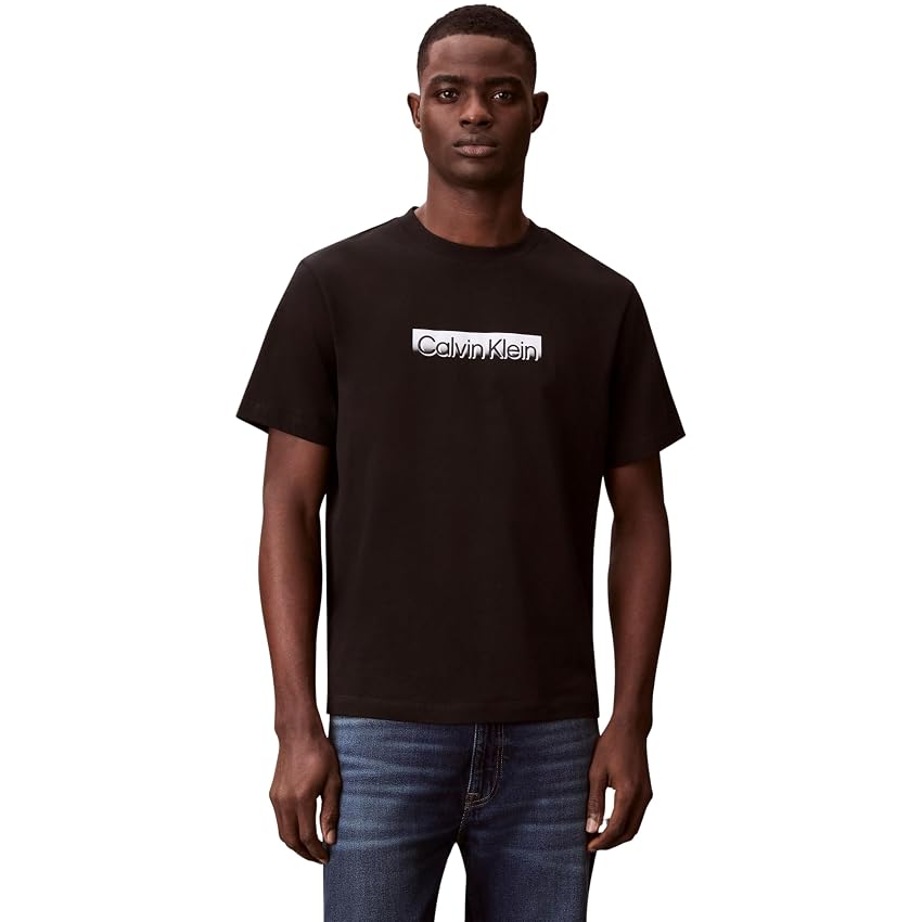 Calvin Klein Uomo T-Shirt Maniche Corte Sportswear con Scollo Rotondo