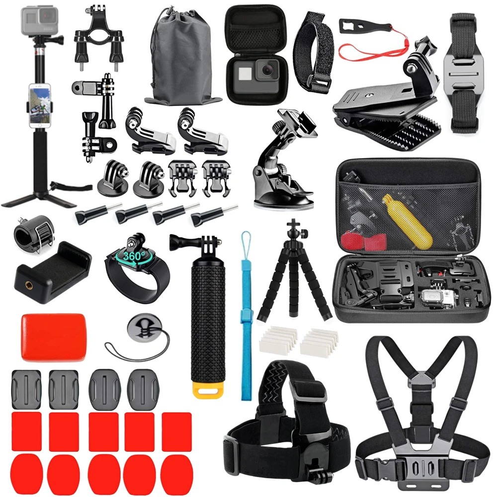 Accessori per action cam per Gopro Hero 9 8 7 5 4 Per Dji Osmo Action Zaino Ventosa