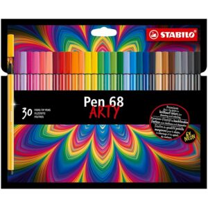 STABILO Pen 68 - Pennarello Premium - ARTY - Astuccio da 30 - Colori Assortiti