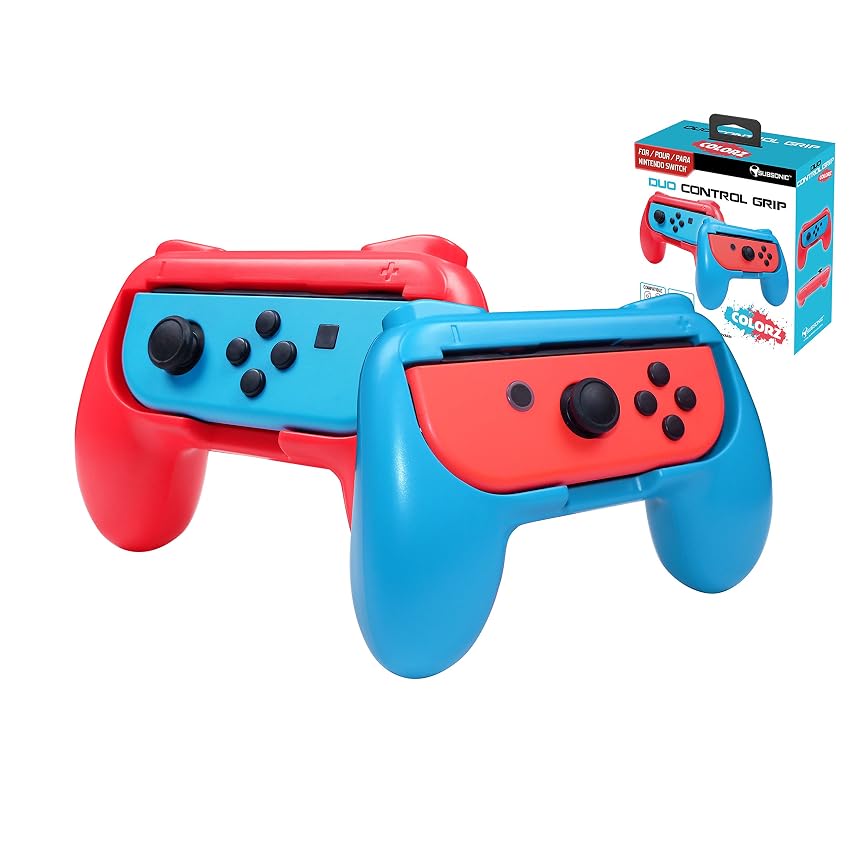 Subsonic - Controller Grip per Joy-cons Nintendo Switch - Confezione da 2 Comode Maniglie
