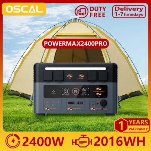 Oscal PowerMax2400 Pro Stazione di Alimentazione Portatile 2016Wh 2400W Generatore