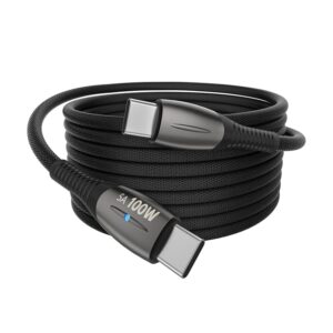 YISH Cavo USB C to USB C 100W - 2M 5A Cavo USB Type C to Type C Ricarica Rapida Filo