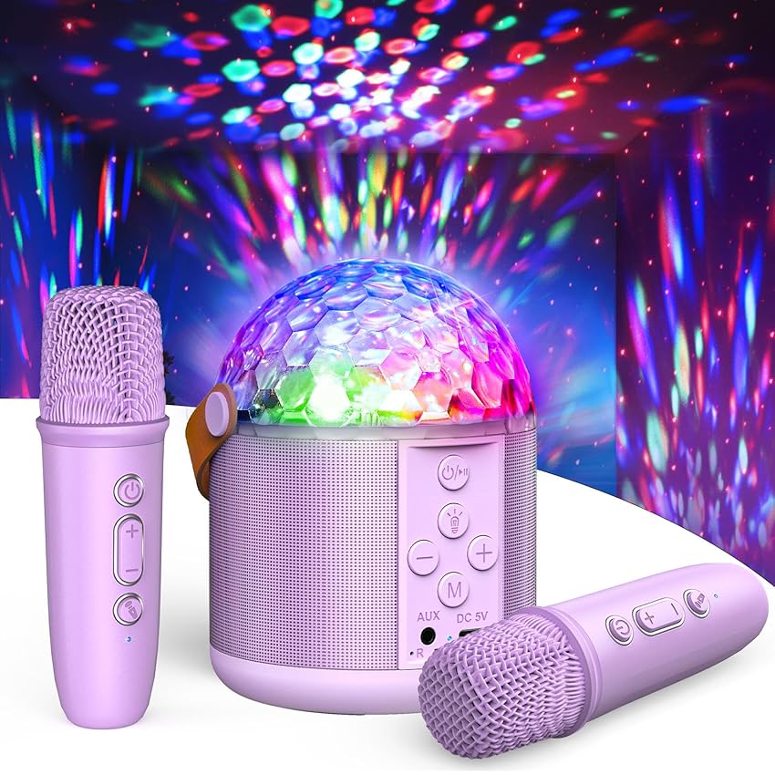 Dislocati Karaoke per Bambini & Adulti con Luci Discoteca