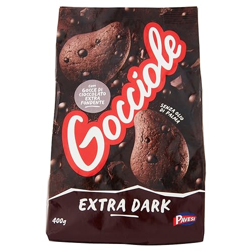 Pavesi Biscotti Frollini Gocciole Extra Dark con Cioccolato Fondente Pavesi Biscotti Frollini Gocciole Extra Dark con Cioccolato Fondente