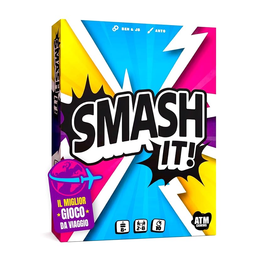 ATM Gaming Smash It – Gioco da tavolo per famiglia e amici – Gioco di carte di rapidità