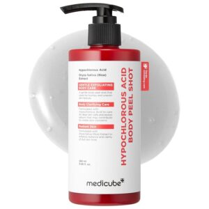 medicube Body Peel Shot with Hypochlorous Acid | Gentle Body Exfoliating Serum for Dead Skin Cells