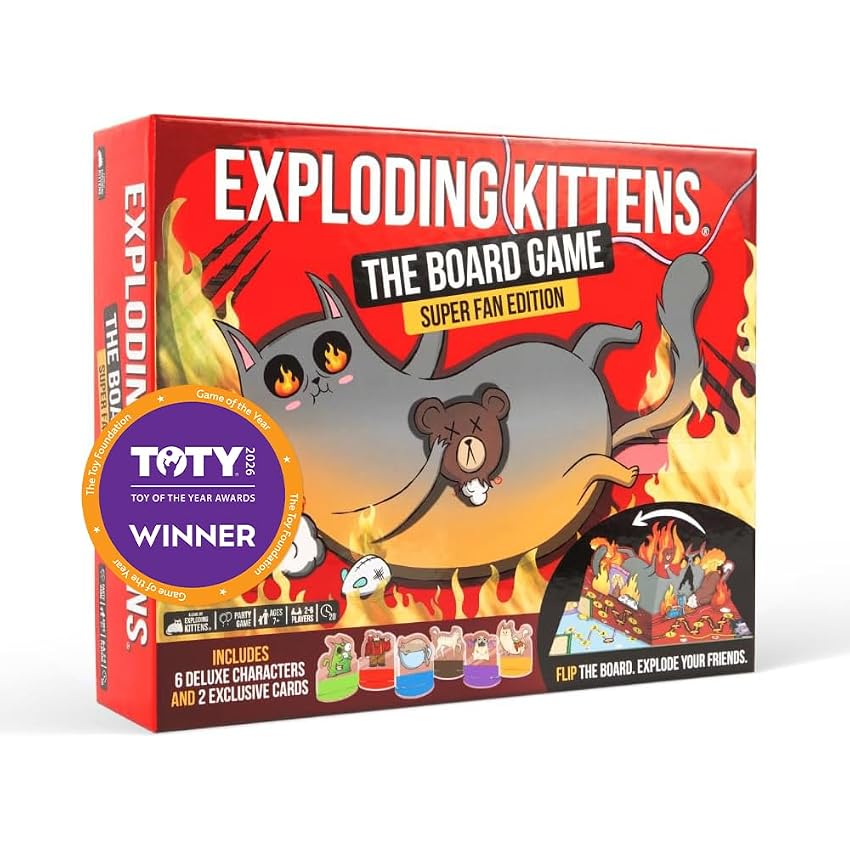 Exploding Kittens: Board Game - The SuperFan Edition - The First Board Game Exploding Kittens: Board Game - The SuperFan Edition - The First Board Game
