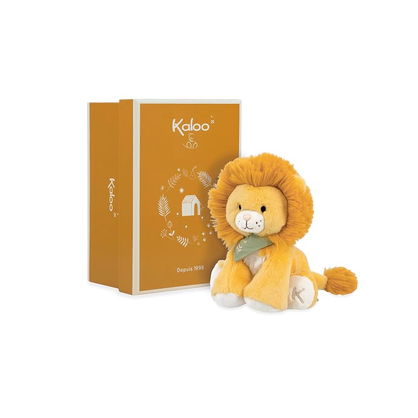 KALOO - Les Amis - Peluche per Neonato Leone Nougat - 13 cm - Materiale Ultra Soffice KALOO - Les Amis - Peluche per Neonato Leone Nougat - 13 cm - Materiale Ultra Soffice