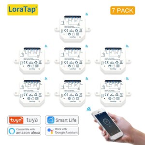 Smart Life WiFi Interruttore Automazione della luce 1 Gang 10A Timer Fai da te Funziona