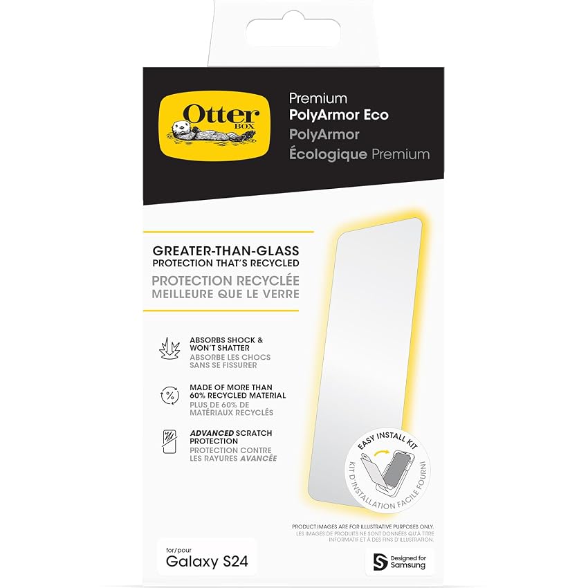 OtterBox Pellicola Protettiva Premium PolyArmor Eco per Samsung Galaxy S24