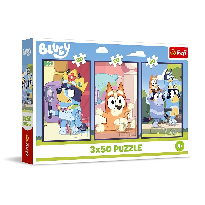 Trefl - Puzzle 3in1: Bluey Trefl - Puzzle 3in1: Bluey