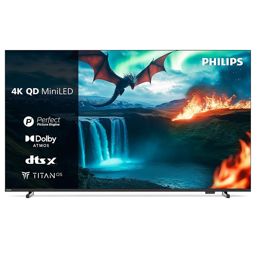 PHILIPS 55MLED820 Mini LED 4K Smart TV - Display 55’’ con processore P5 Perfect Picture Ultra HD