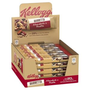 Kellogg's Barrette | Mandorle e Frutta | Confezione Display da 16 barette x32g