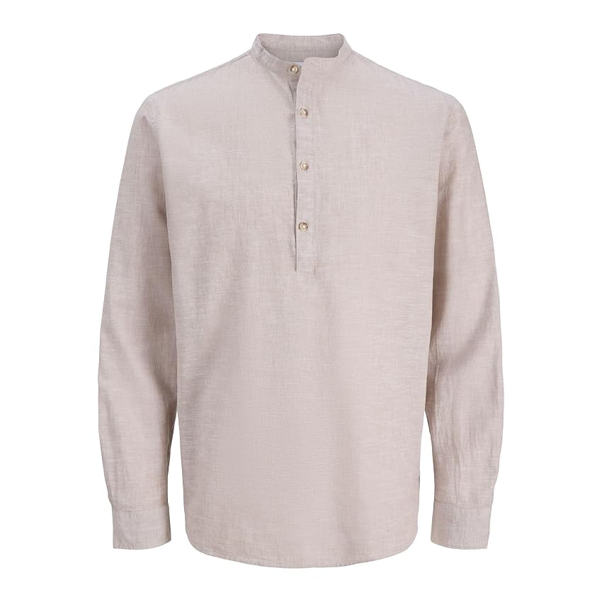 JACK & JONES Jjesummer Linen Blend Tunic Shirt L/S SN Jjesummer Linen Blend