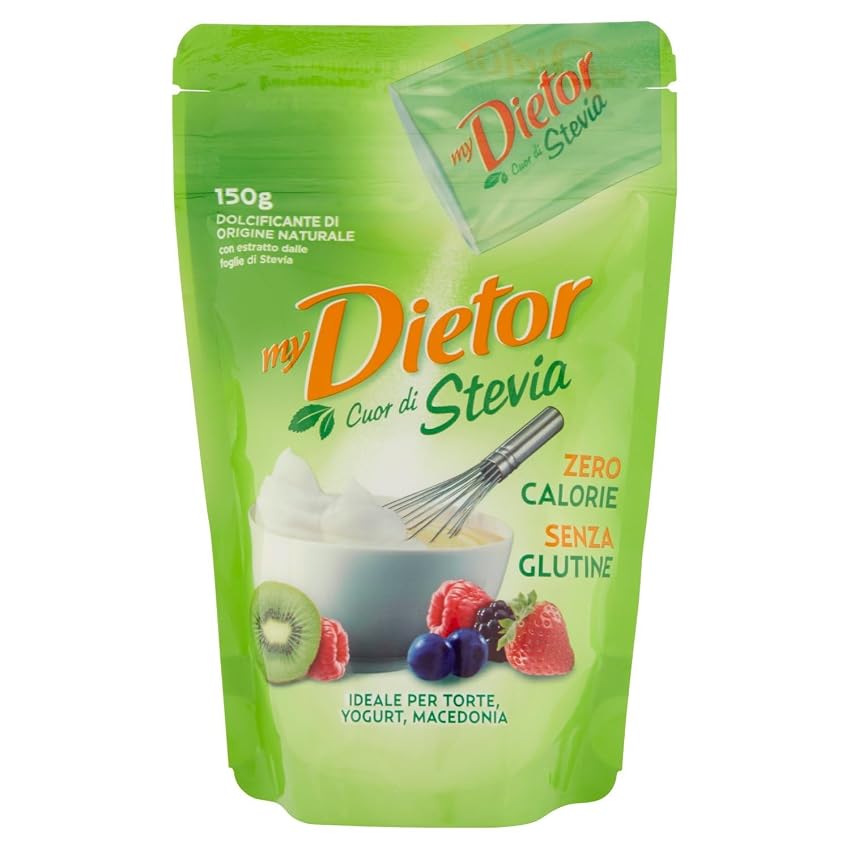Dietor - MyDietor Cuor di Stevia Dolcificante Naturale Sfuso con Estratto di Stevia 0 kcal