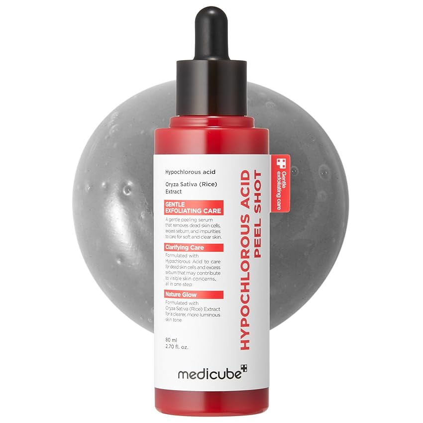 medicube Peel Shot with Hypochlorous Acid | Gentle Exfoliating Serum for Dead Skin Cells & Pores