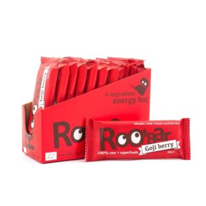 Roobar barretta crudista alle bacche di goji-senza latticini e senza glutine