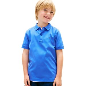 Tommy Hilfiger Bambino Maglietta Polo Maniche Corte Interlock Regular Fit