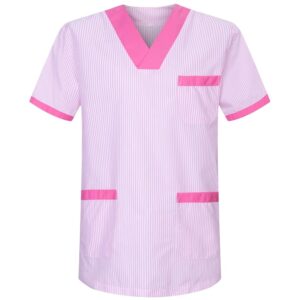 MISEMIYA - Abbigliamento Lavoro Unisex Collo Picco Maniche Corte Uniforme Clinica