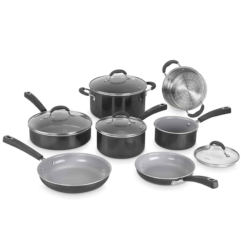 Cuisinart® Ceramica XT: set 11 pezzi con rivestimento ceramico al titanio Cuisinart® Ceramica XT: set 11 pezzi con rivestimento ceramico al titanio