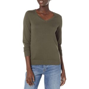 Amazon Essentials Maglione Leggero con Scollo a V Maniche Lunghe Donna