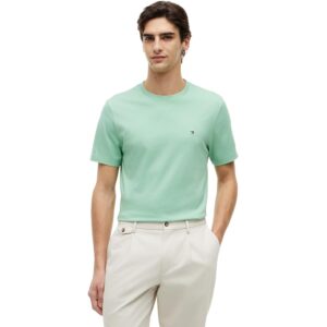 Tommy Hilfiger Uomo T-Shirt Maniche Corte Seasonal Solid Tee con Scollo Rotondo