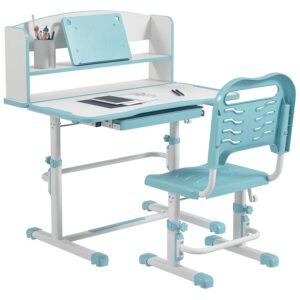 ZONEKIZ Scrivania per Bambini con Sedia