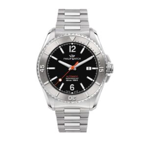 Philip Watch Amalfi – Orologio Uomo Automatico Acciaio Nero (R8223218007)