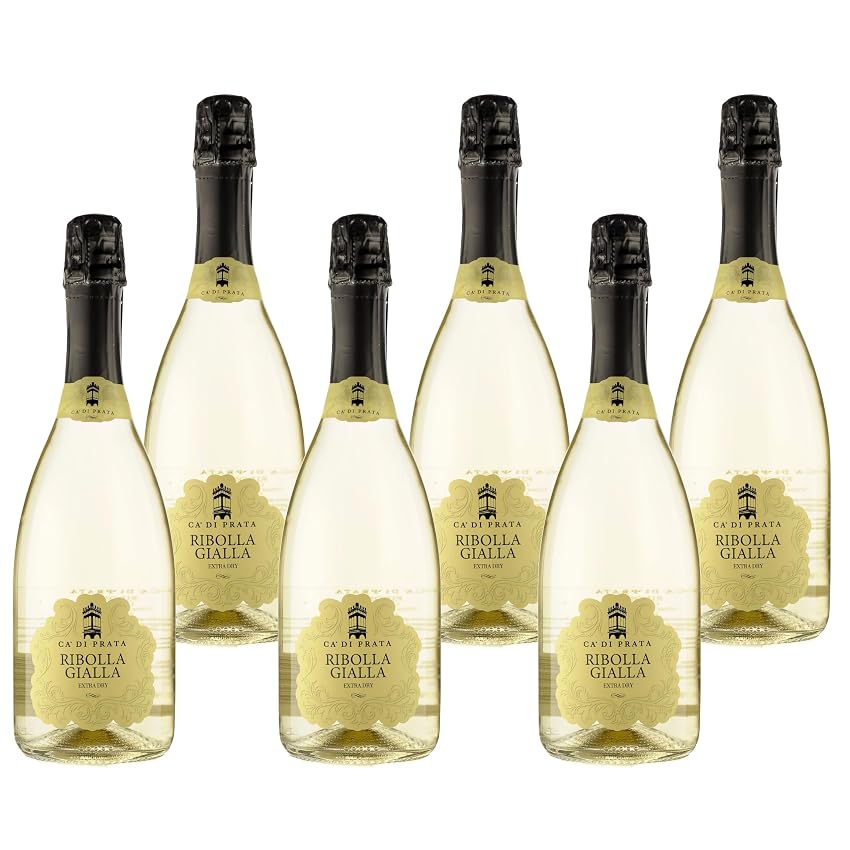 C&agrave; di Prata Ribolla Gialla spumante Extra Dry Vsq - Cartone da 6 x 750 ML
