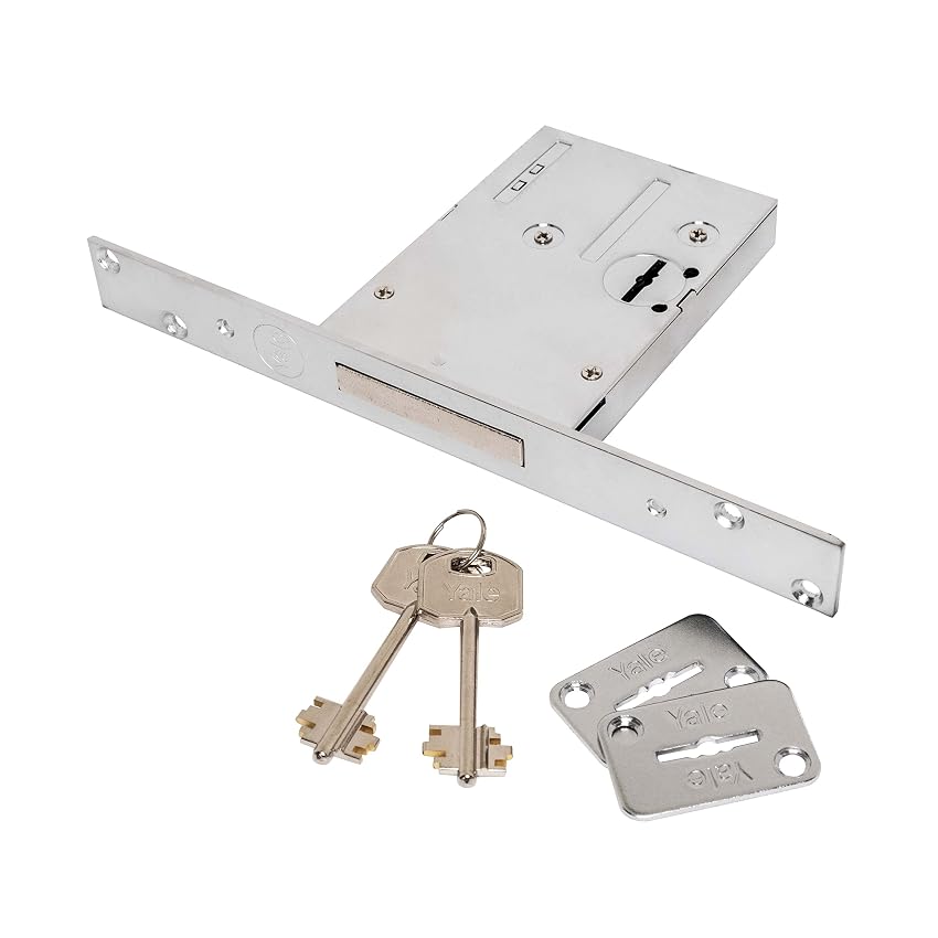Yale Serratura a chiave Doppia Mappa per inferriate e cancelletti Y8TD10047000000 a fascia