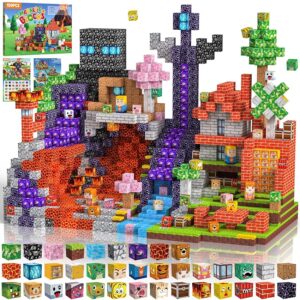 Crifeton Costruzioni Magnetiche per Bambini 150 PCS 2CM 3+ Giochi Cubi Magnetici