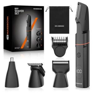 MAXGROOM 4 in 1 Rasoio Elettrico Corpo Uomo Kit