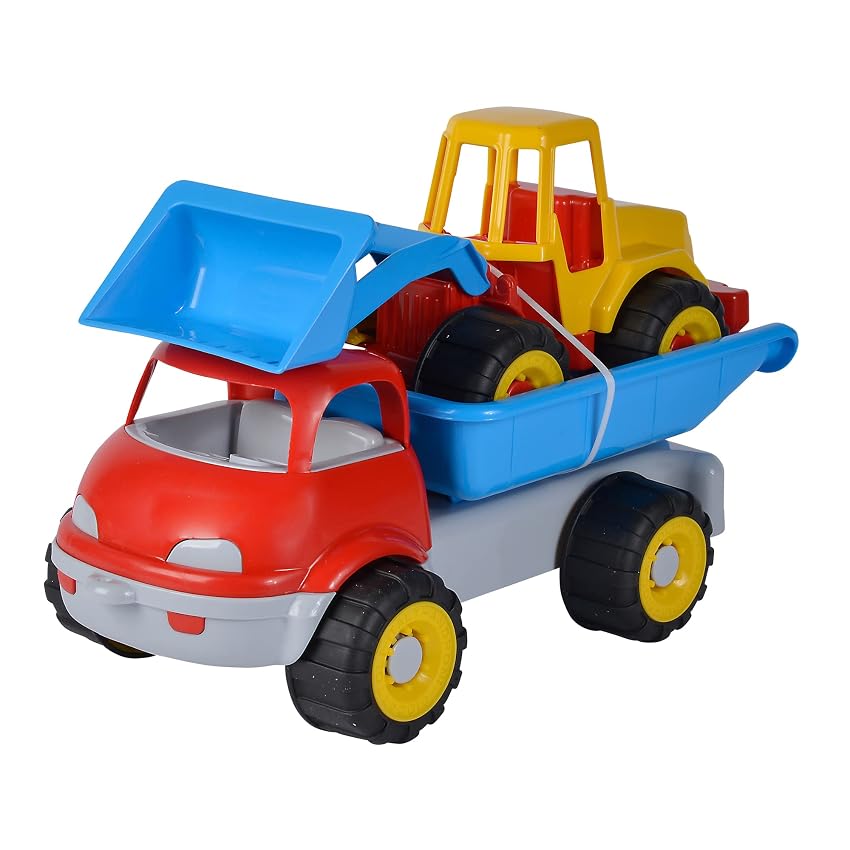 Camion ribaltabile con escavatore