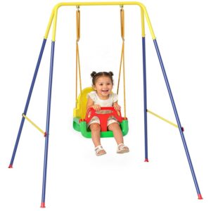 AIYAPLAY 3 in 1 Altalena da Giardino per Bambini