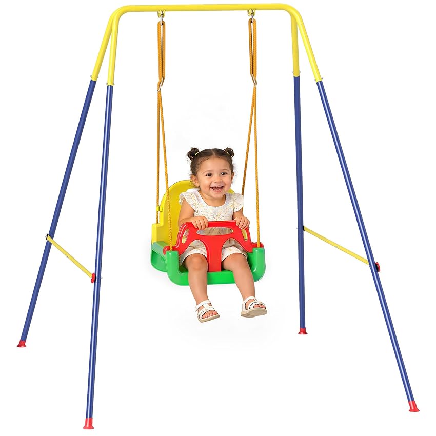AIYAPLAY 3 in 1 Altalena da Giardino per Bambini