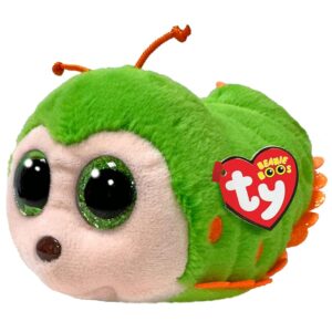 TY Beanie Boos - Pilar il Bruco con Occhi Verdi Grandi e Glitter