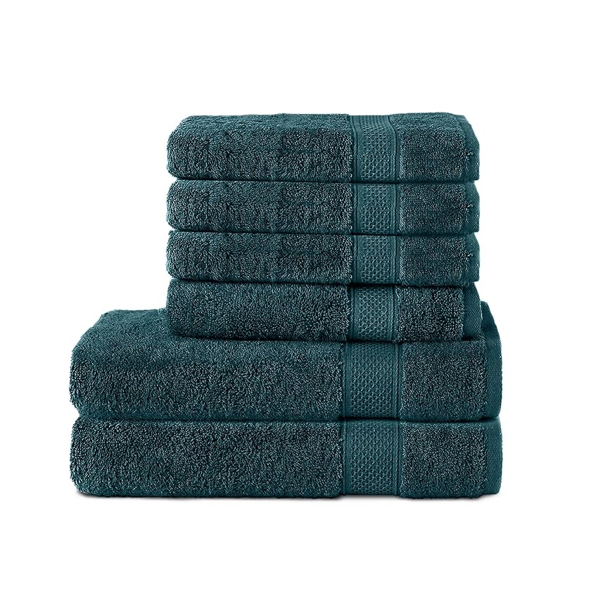 Komfortec Set di 6 Asciugamani 100% Cotone