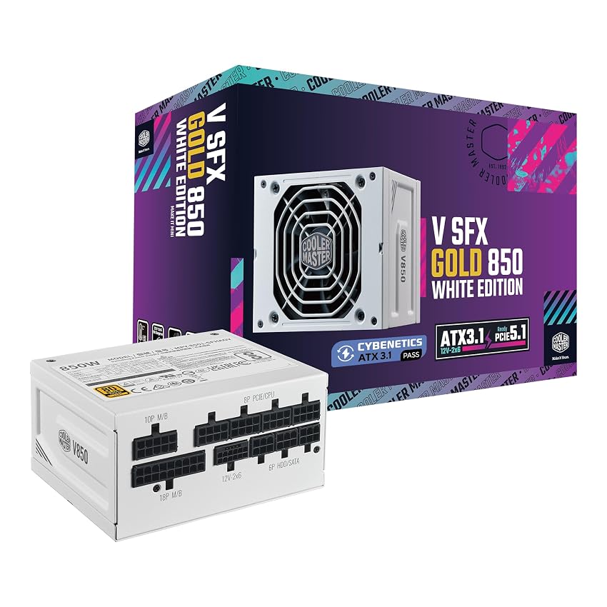 Cooler Master V850 SFX Gold White ITX Full Modular Power Supply