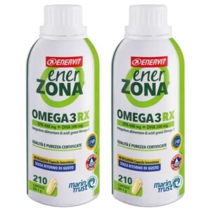 Enerzona Omega 3 RX Promo Pack 2 x 210 cps Integratore Omega Altissima Qualit&agrave;
