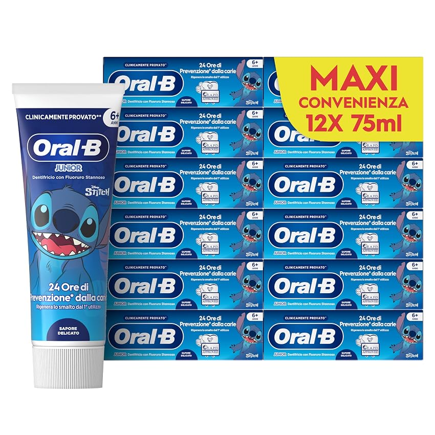 Oral-B Dentifricio Pro Junior 12x75ml