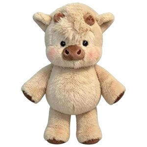 JINDANCL Peluche Mucca che Corre 45cm