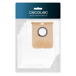 Cecotec Sacchetti Base Autosvuotamento Robot Aspirapolvere Pack 5 Conga Z100.Ricambio Originale