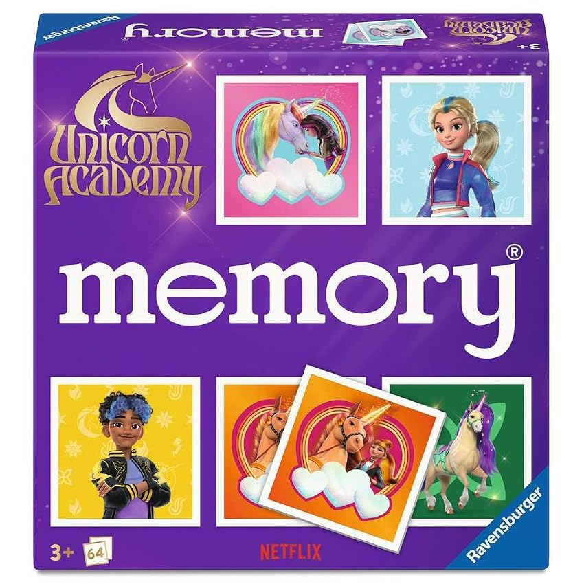 Ravensburger 24778 memory® Unicorn Academy - Il gioco di memoria famoso in tutto il