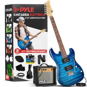 Pyle Chitarra Elettrica a Grandezza Naturale con Pickup Humbucker