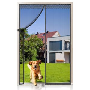 EXTSUD Zanzariera Magnetica Porta Finestra in Fibra di Vetro 120x210cm