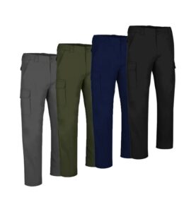 pantalone tecnico da lavoro UOMO regular multitasche cotone 4 colori